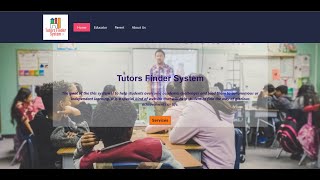 Tutor's Finder System (Django Project)