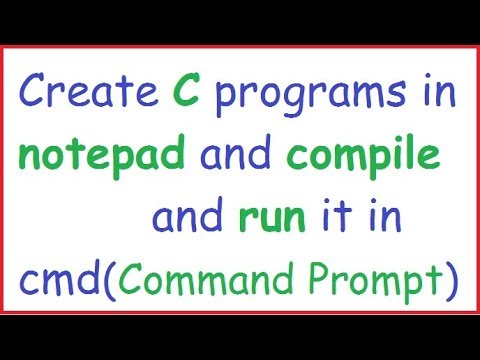 how to compile and run c program in command prompt in hindi by programming desire how to compile and run c program in command prompt in hindi by programming desire