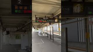 尾張一宮駅２番線　NOA放送　5318F新快速豊橋行き６両編成接近放送　黄色い点字ブロックの内側・熱田駅に臨時停車する付帯放送ありver