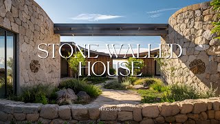 Rustic Yet Elegant Stone Walled House with Mexican \u0026 Japanese Design