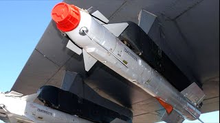 Russian R-73 missiles, launched by a Su-35 fighter