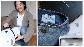 New Spring Wardrobe Items | PRADA, YSL, TOTEME, THE ROW | PRADA Cropped Denim Jacket