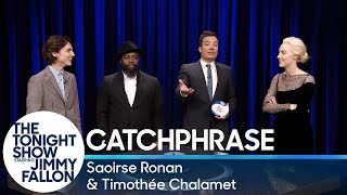 Catchphrase with Saoirse Ronan and Timothée Chalamet