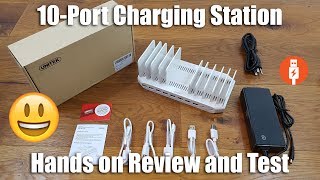 Unitek 10-Port USB C PD Charging Station [Hands on Review and Test]