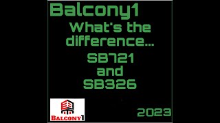 Balcony1 - What's the Difference Between SB721 and SB326?