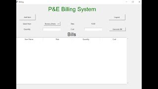 Restaurant Billing System: Python tkinter Project part 2: Displaying all bills in tree View