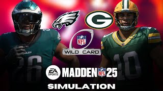 Madden 25 | Philadelphia Eagles vs Green Bay Packers | Wildcard round simulation