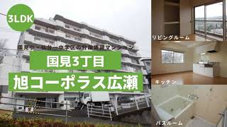 国見小・仙台一中学区の3LDK分譲賃貸マンションお部屋紹介【旭コーポラス広瀬702号室】宮城県仙台市青葉区国見３丁目