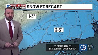 FORECAST: Rain Saturday, possible measurable snow Sunday, bitter cold next week