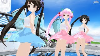 【MMD】 あぴミク３人で ♪ ハイファイレイヴァー ♪