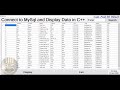 How to Connect MySql Database, and Search Data on DataGridView in Visual C++