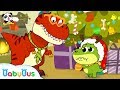 Baby Dinosaur Wanna See Santa Claus | OPENING PRESENTS! 🎁 |  Christmas Songs | Christmas | BabyBus