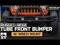 Jeep Wrangler Rugged Ridge Tube Front Bumper w/ Winch Mount (2007-2018 JK) Review & Install