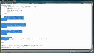 Infinite Skills: Ruby Programming 38 - Defining A Class Part 4