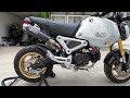 zoom exhaust honda grom 2022 2023 full system high mount sound check