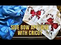 How to make a trendy side bow Applique with HTV on your Cricut