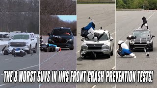 The 8 Worst SUVs in IIHS Front Crash Prevention Tests!