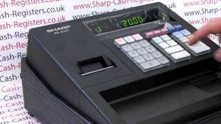 How To Apply A % Discount To A Sale Sharp XE-A107 / XEA107 Cash Register Instructions