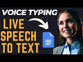 How to convert Live Speech to Text | Voice Typing in Google Docs App