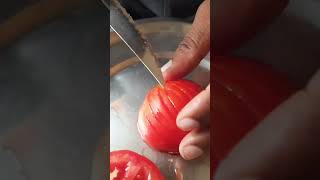 Tomato 🍅 Swan 🦢 | Vegetable Carving #vegetablecarving #tomato #swan #pushpa #samantha #diy #shorts