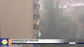 Corta e Intensa Granizada en Coslada