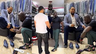 Osebo The Zaraman Styles Nigerian Movie Star Ramsey Noah At His Boutique As He Storms Ghana