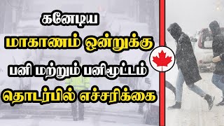 கனேடிய மாகாணம் ஒன்றுக்கு பனி மற்றும் பனிமூட்டம் தொடர்பில் எச்சரிக்கை