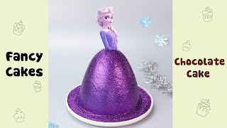 Beautiful Pull Me Up Elsa Princess Cake Decorating Idea