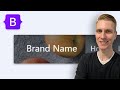 Bootstrap 5 Transparent Sticky Navbar