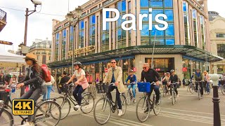 🇨🇵 Paris France, Walking from Chatelet to  Palais Royal (4K UHD]
