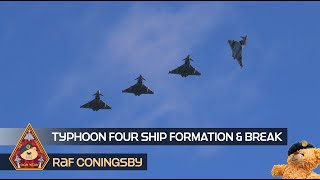 SUPER COOL 29 SQUADRON TRAINING SQUADRON FOUR SHIP FORMATION AND BREAK INTO CIRCUIT • RAF CONINGSBY