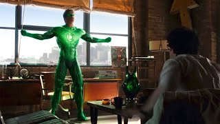 شاب بيلاقي خاتم غريب وأول مابيلبسه بتجيله قوة خارقة وبيتحول لبطل Green Lantern