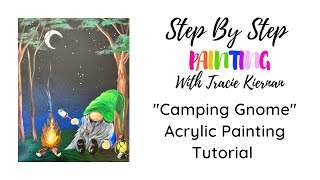 How To Paint A "Camping Gnome" - Acrylic Painting Tutorial