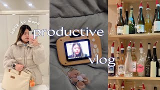 EN) BACK TO WORK | Productive Vlog, Obsessed Yogurt Ice cream, MUJI Snack