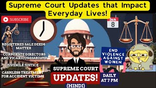 🔵 Daily Supreme Court Updates [08/01/25] Landmark Judgments on Domestic Violence Case \u0026 More!