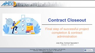 Contract Closeouts