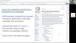 프로그래밍언어론 Rust 언어 소개 (강승식 교수)