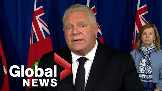 Coronavirus: Ontario Premier Ford considering new restrictions for Toronto, Peel and York | FULL