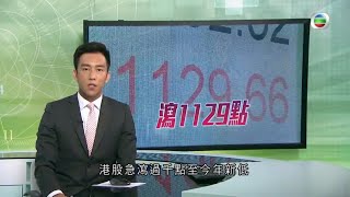 TVB無綫730 一小時新聞 - 港股急瀉過千點至今年新低 成交增加至三個月以來最多-香港新聞-TVB News-20210726