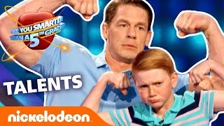 John Cena Push-Up Challenge, Floss + More Surprises! - 🍎 Are You Smarter than a 5th Grader? | Nick