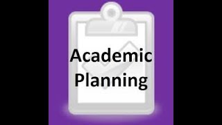 Academic Plan Example