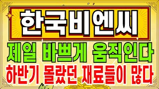 한국비엔씨 - 제일 바쁘게 움직인다 이미 하반기 우리가 몰랐던 재료들이 많다 별걸 다 하고있었네.... 다양한 파이프라인 재료가 하반기 연쇄적으로 들어온다