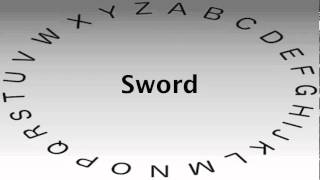 Spelling Bee Words and Definitions — Sword