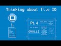 I made mistakes with file IO in the null DB
