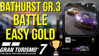 Gran Turismo 7 - Bathurst Gr. 3 battle EASY Mission guide to get GOLD. (The sun also rises) #gt7