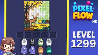 Pixel Flow Level 1299 Solution Walkthrough