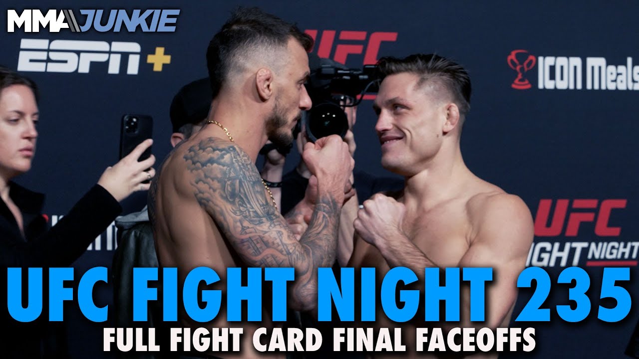 UFC Fight Night 235 Full Fight Card Faceoffs From Las Vegas - YouTube