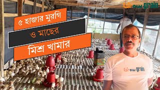 Grow Grain ৫ হাজার মুরগী এবং মিশ্র মাছের খামার একই সাথে করছে একটি প্রকল্পে।