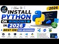 🐍 How to Install Python on Windows in 2026 + Best IDE for Beginners 🚀 @KineticPrompt 