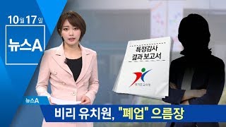 비리 유치원, 명단 공개되자…“폐업 하겠다” 으름장 | 뉴스A